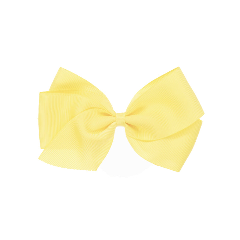 Big Bow Clip - Pale Yellow
