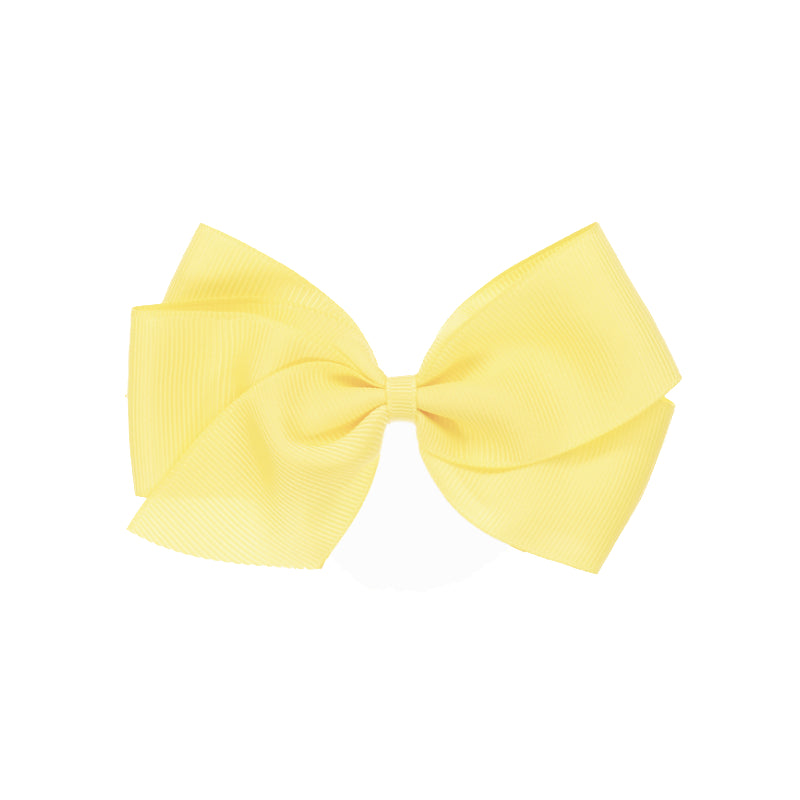 Big Bow Clip Pale Yellow