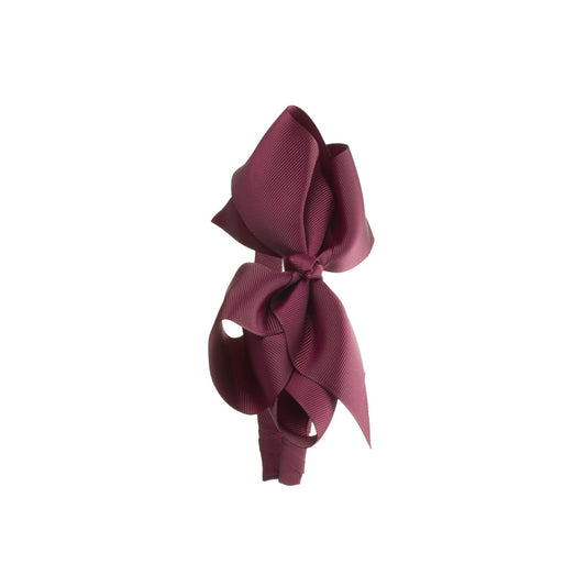 Extra Large Bow Hairband Burgundy