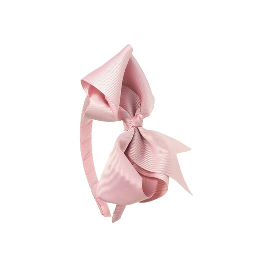 Extra Large Bow Hairband Dusty Pink