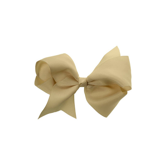 Extra Large Bow Clip Beige