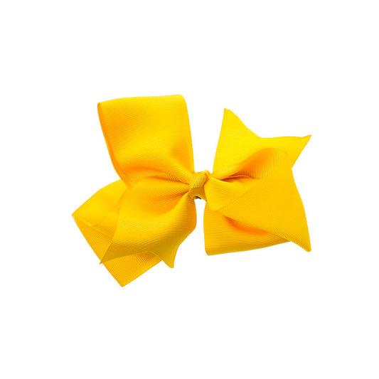 Extra Large Bow Clip Mustard