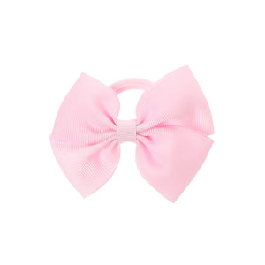 Medium Bow Hair Tie Baby Pink