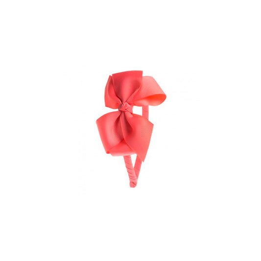 Big Bow Hairband - Coral