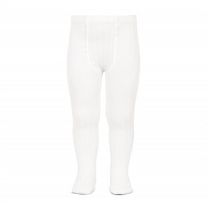 Ribbed Tights White