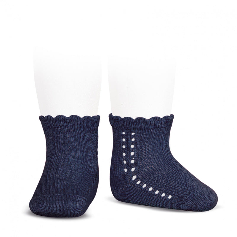 Ankle Short Socks Navy Blue