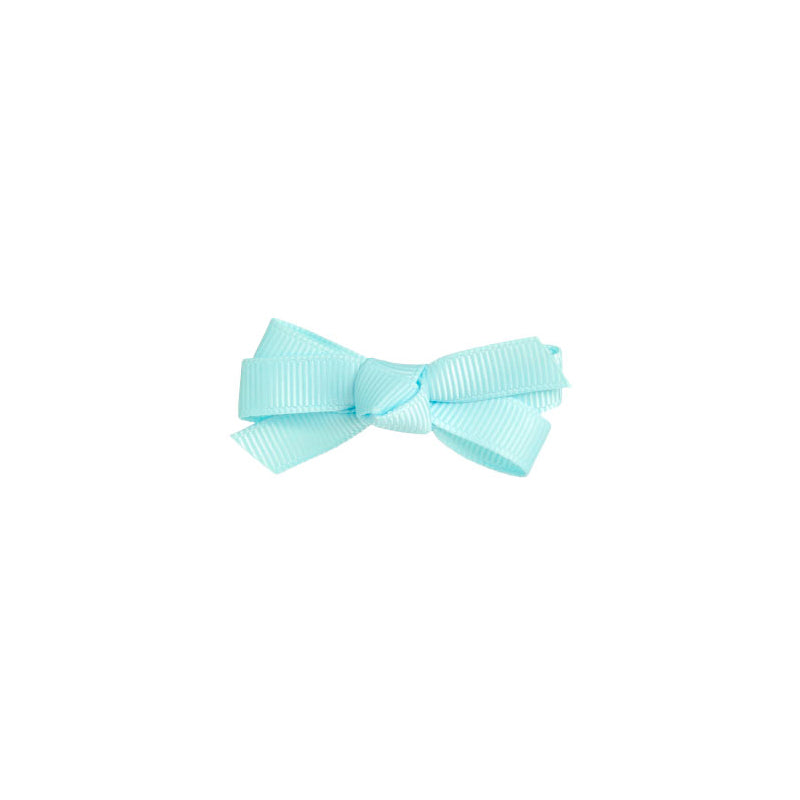 Small Bow Clip Baby Blue