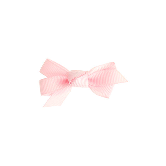 Small Bow Clip Baby Pink