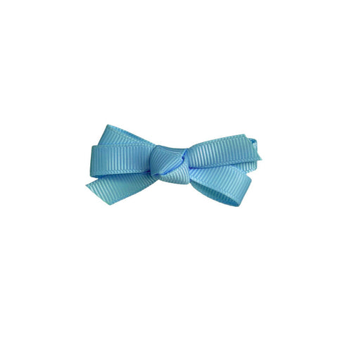 Small Bow Clip French Blue