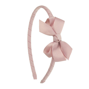 Small Bow Hairband Dusty Pink