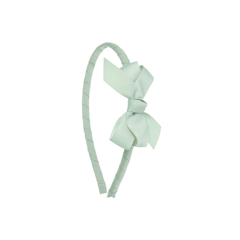 Small Bow Hairband Light Grey